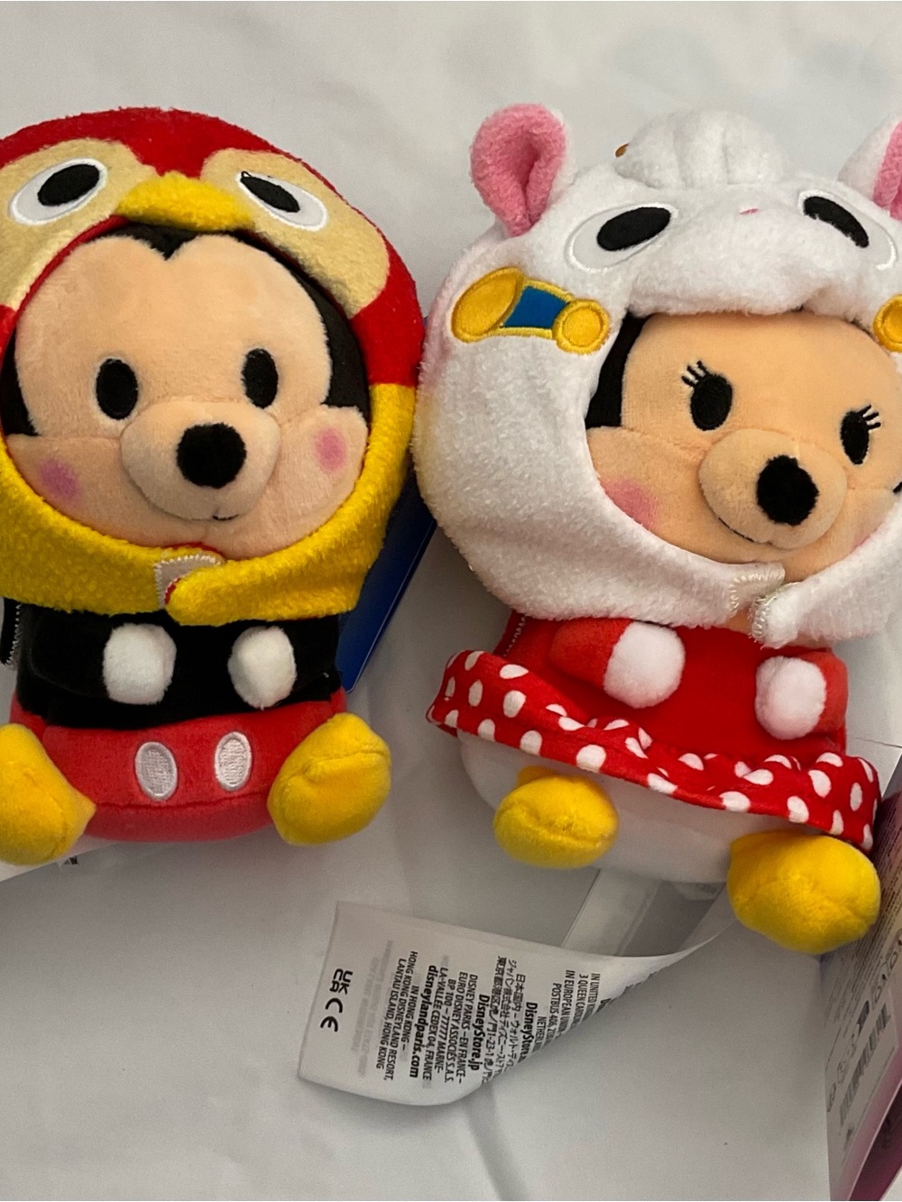 Disney Mickey & Minnie Mini mixits plush Costume Toys - Red, White, Yellow